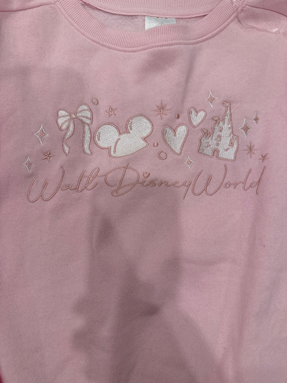 Walt Disney World Pink Bow Graphic Pullover Sweatshirt - Picture 2 of 3